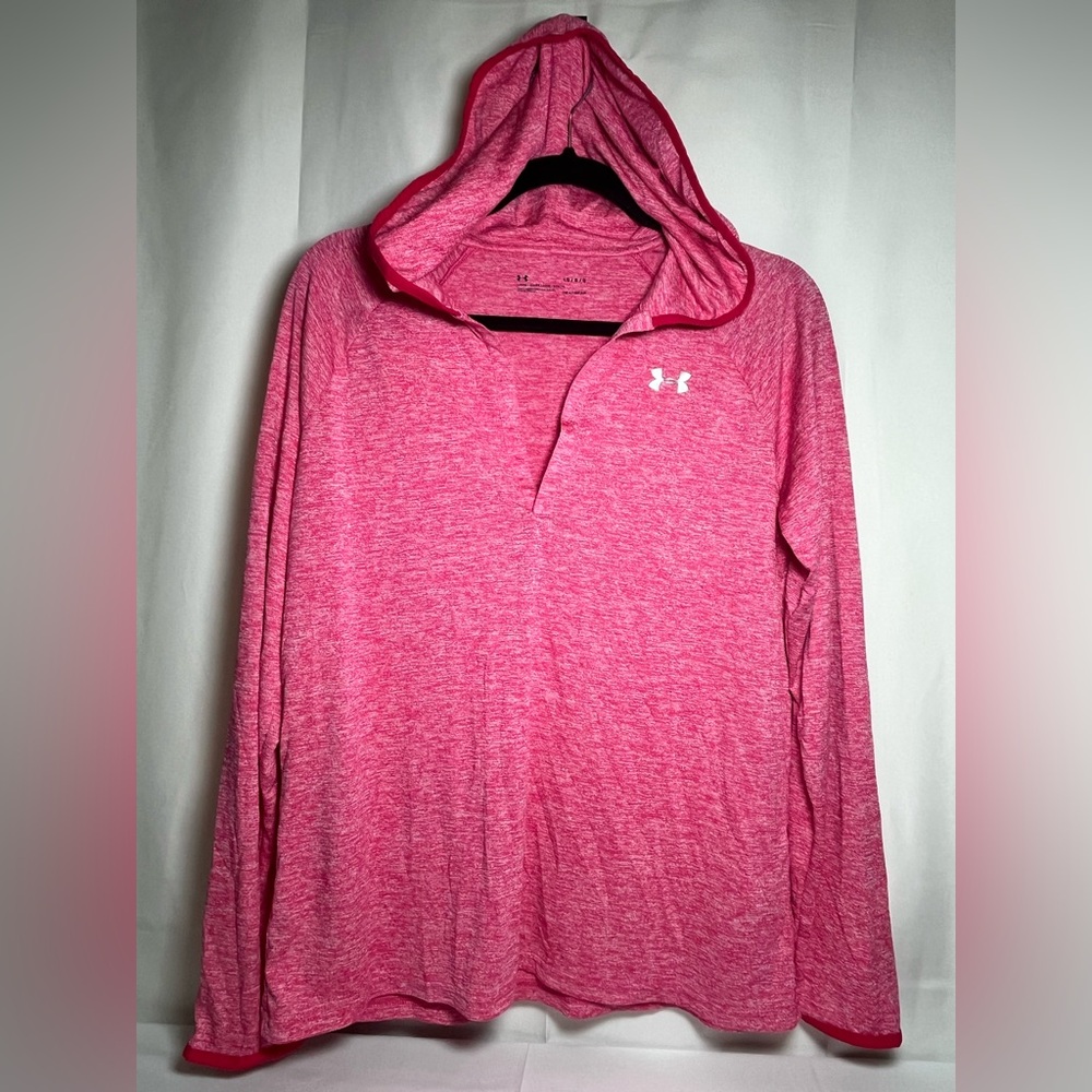 Under Armour Heathered Pink Athletic Hoodie